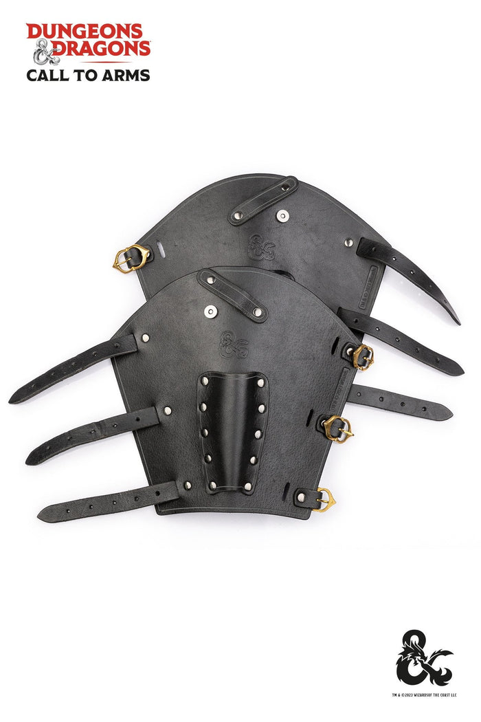 Dungeons & Dragons Rogue Leather Bracers Black-GoblinSmith