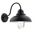 Dynamo Outdoor Wall Light Matt Black Glass IP44<br>Matt Black