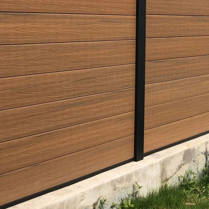 EasyFit Aluminium Fencing Rail Bottom - Black