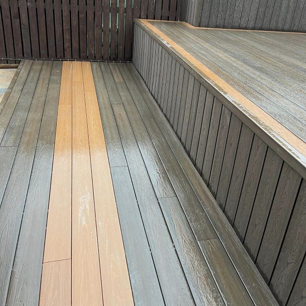 EasyFit Composite Deck Board Duo in Teak & Walnut