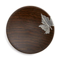 Ebony Hardwood Coasters with Silver Leaf * Set of 2 | Yunnan Sourcing Tea Shop