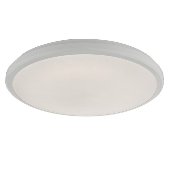 Emmett Flush Acrylic White Ceiling Light (Suitable for Bathrooms)