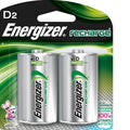 Energizer Rechargeable 2 x D Batteries