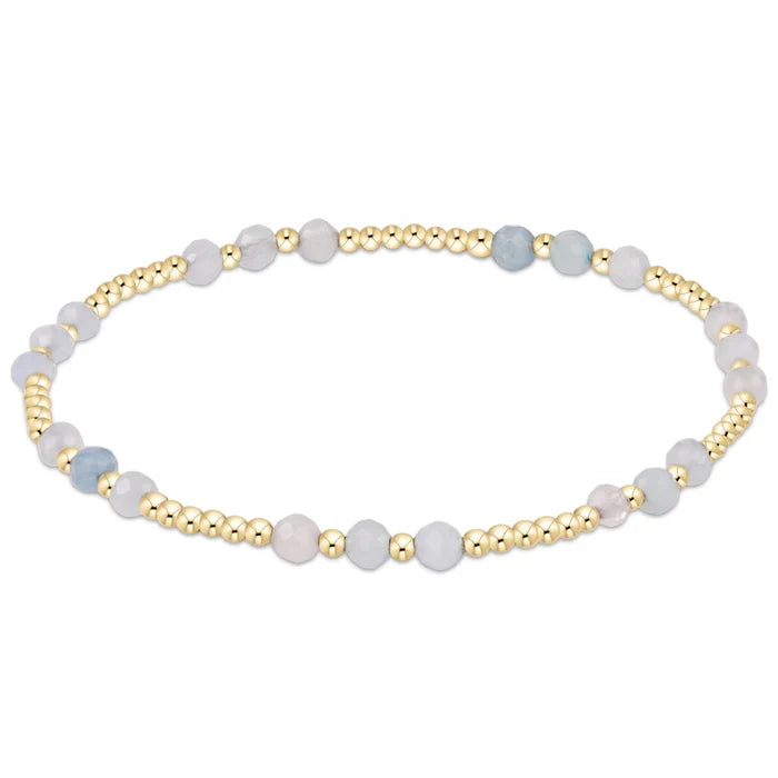 enewton: Joy Gem 3mm Bracelet - Aquamarine - B Social Boutique