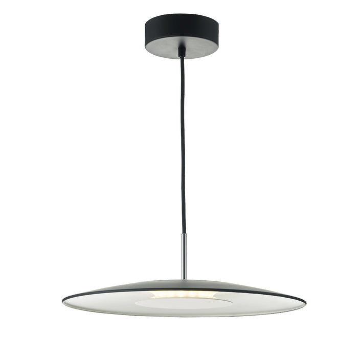 Enoch Pendant Matt Black & Stainless Steel LED<br>Matt Black