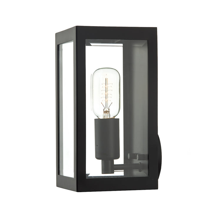 Era Outdoor Wall Light Black Glass IP44<br>Matt Black