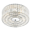 Errol Crystal Semi Flush Fitting Polished Chrome<br>Crystal
