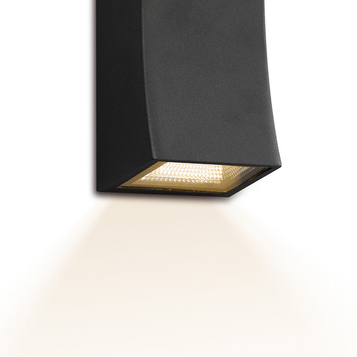 Exeter Outdoor 2 Light Wall Light Dark Grey IP44 LED<br>Matt Grey