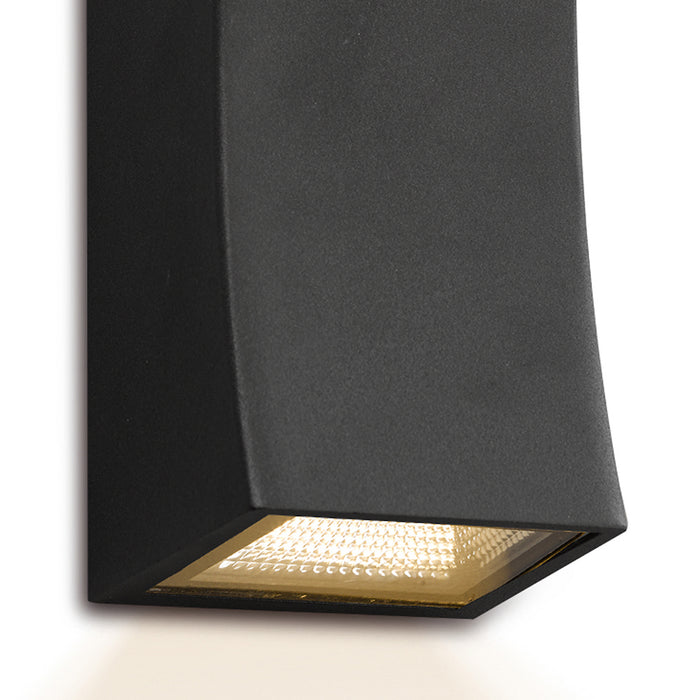 Exeter Outdoor 2 Light Wall Light Dark Grey IP44 LED<br>Matt Grey