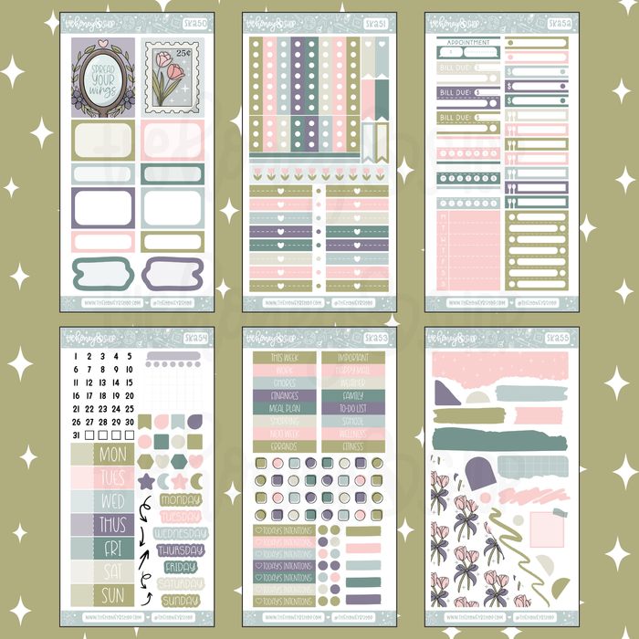Fairycore | 8 Page Weekly Kit | Choose your Skin Tone!