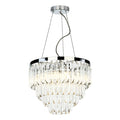 Fame 5 Light Pendant Polished Chrome Glass<br>Glass