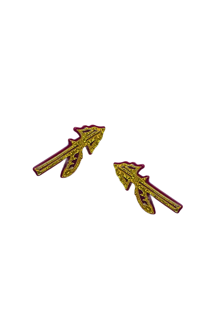 Florida State Spear Stud Earrings