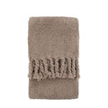Fringed Teddy Throw Taupe