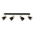 Fry 4 Light Bar Spotlight Black & Rose Gold<br>Matt Black