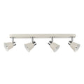 Fry 4 Light Bar Spotlight Cream Polished Chrome<br>Matt Cream