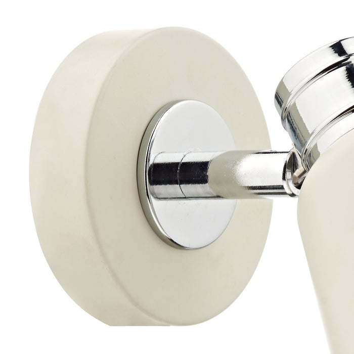 Fry Single Wall Spotlight Cream Polished Chrome<br>Matt Cream