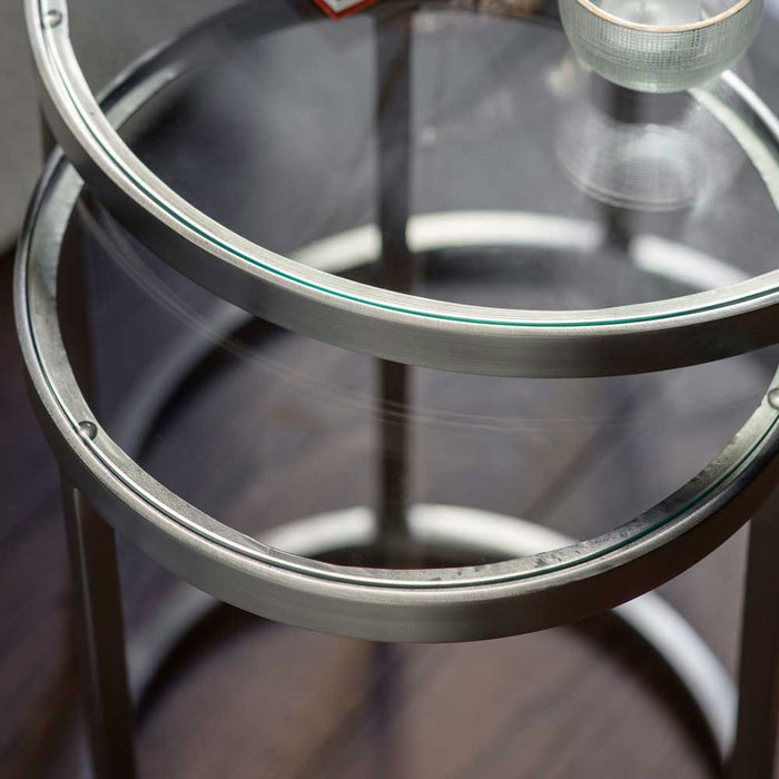 Fulda Nest of Two Tables Silver