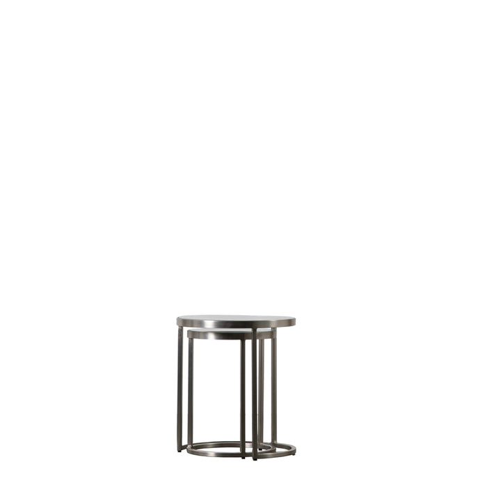 Fulda Nest of Two Tables Silver