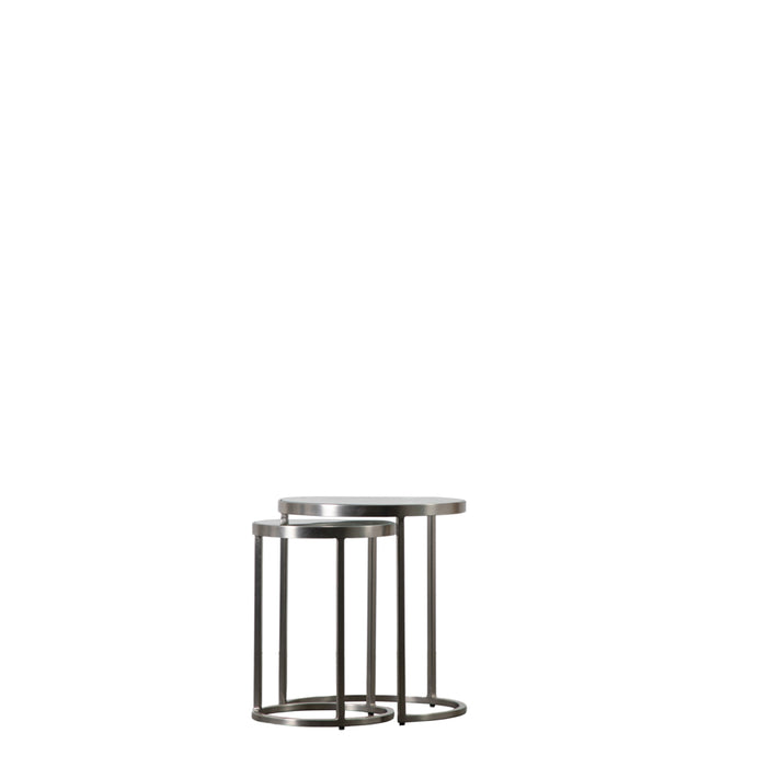 Fulda Nest of Two Tables Silver