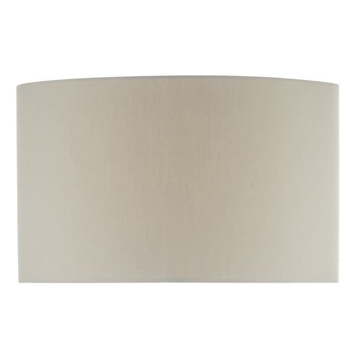 Funchal Grey Cotton Drum Shade 43cm<br>Grey