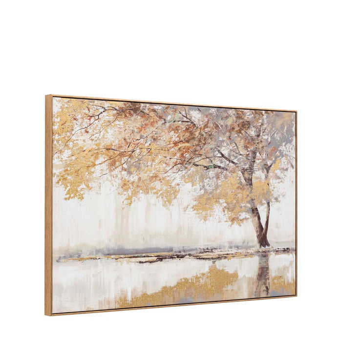 Gilded Oak Framed Canvas