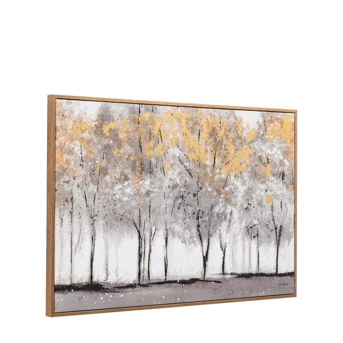 Golden Reverie Framed Canvas