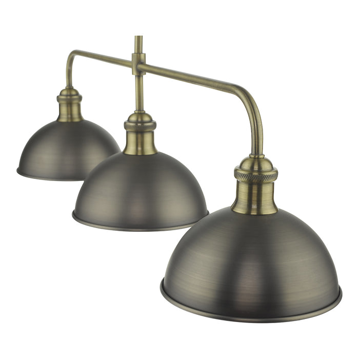 Governor 3 Light Bar Antique Chrome Antique Brass<br>Antique Chrome