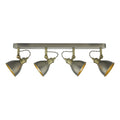 Governor 4 Light Bar Spotlight Antique Chrome Antique Brass<br>Antique Chrome