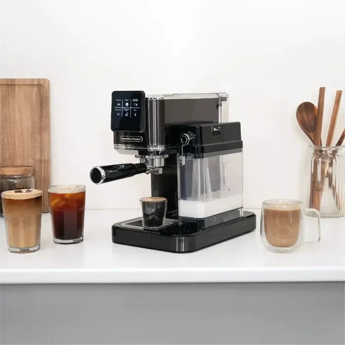 Hamilton Beach HBC7210B BaristaPro+ Touch 8-in-1 Espresso Machine - Black