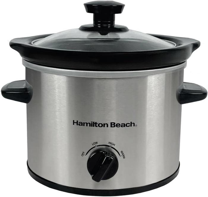 Hamilton Beach HBSC020S The Mighty Mini 1.8L Slow Cooker -Silver