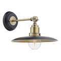 Hannover 1 Light Wall Bracket Black Antique Brass<br>Black