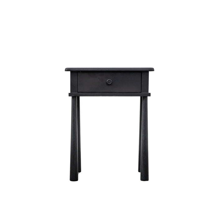 Harbin 1 Drawer Bedside Table Black