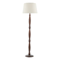Hayward Floor Lamp Dark Wood Base Only<br>Wood Effect