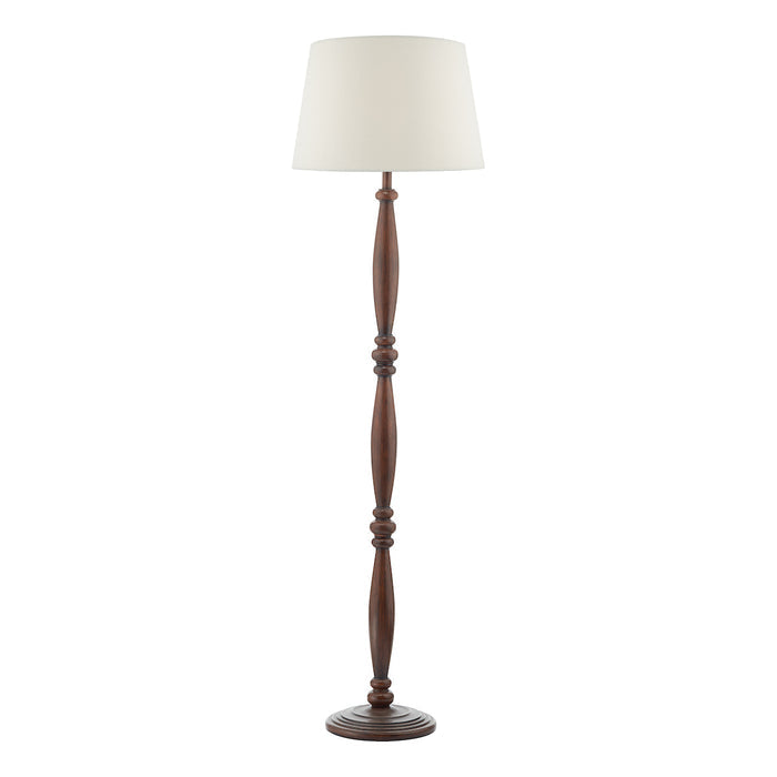 Hayward Floor Lamp Dark Wood Base Only<br>Wood Effect