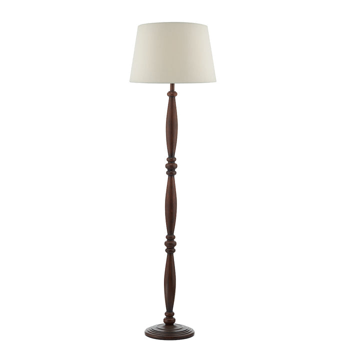 Hayward Floor Lamp Dark Wood Base Only<br>Wood Effect