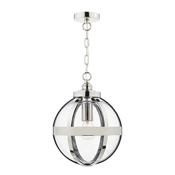 Heath 1 Light Pendant Polished Nickel<br>Polished Nickel
