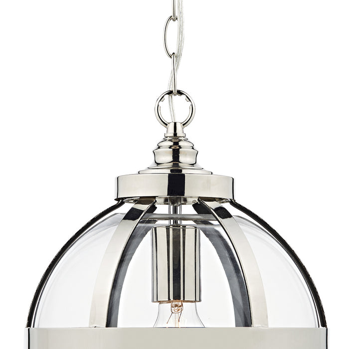 Heath 1 Light Pendant Polished Nickel<br>Polished Nickel