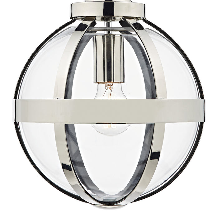 Heath 1 Light Pendant Polished Nickel<br>Polished Nickel
