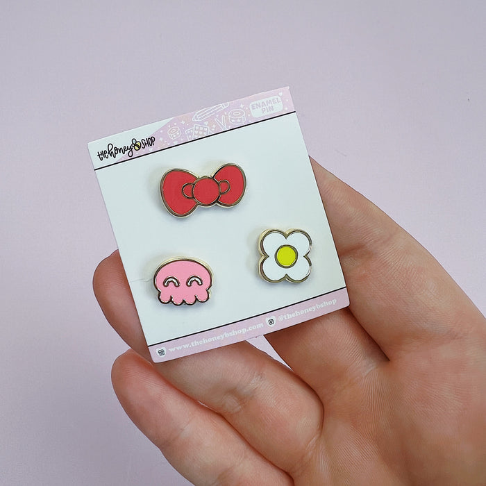 Hello Honey Filler Enamel Pins| Includes 3 Enamel Pins