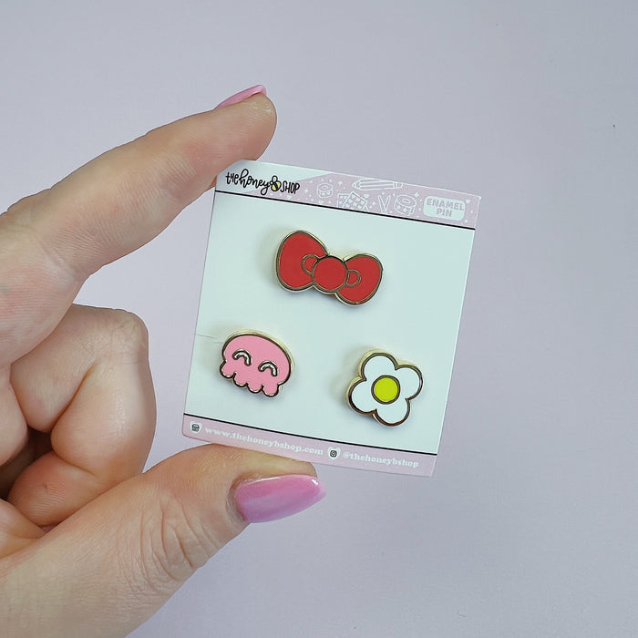 Hello Honey Filler Enamel Pins| Includes 3 Enamel Pins