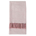Herringbone Faux Mohair Throw Blush