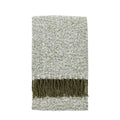 Herringbone Faux Mohair Throw Olive