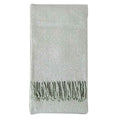 Herringbone Faux Mohair Throw Sage