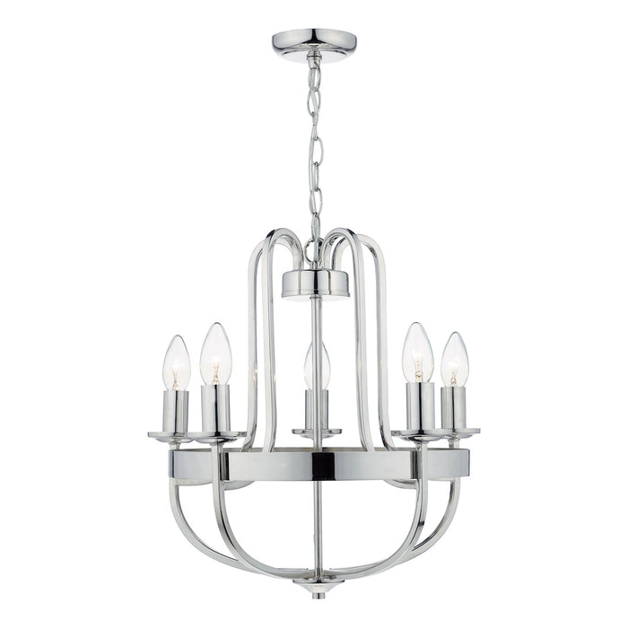 Heythrope 5 Light Pendant Polished Nickel<br>Polished Nickel