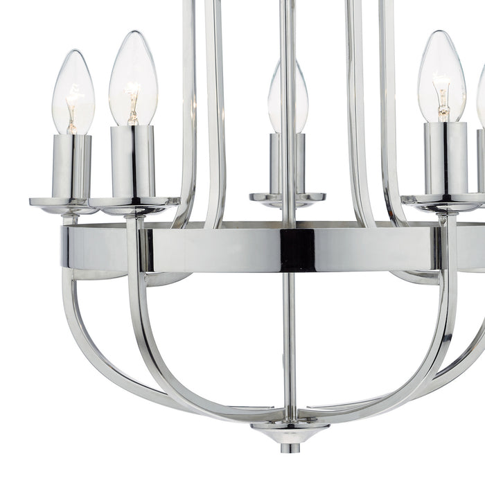 Heythrope 5 Light Pendant Polished Nickel<br>Polished Nickel
