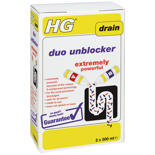 HG Drain Duo Unblocker 2 x 0.5L