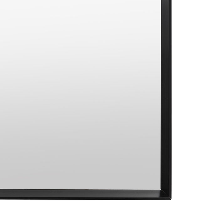 Holworth Overmantle Mirror Black