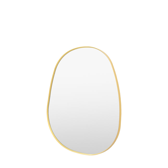 Holworth Pebble Mirror Gold Small