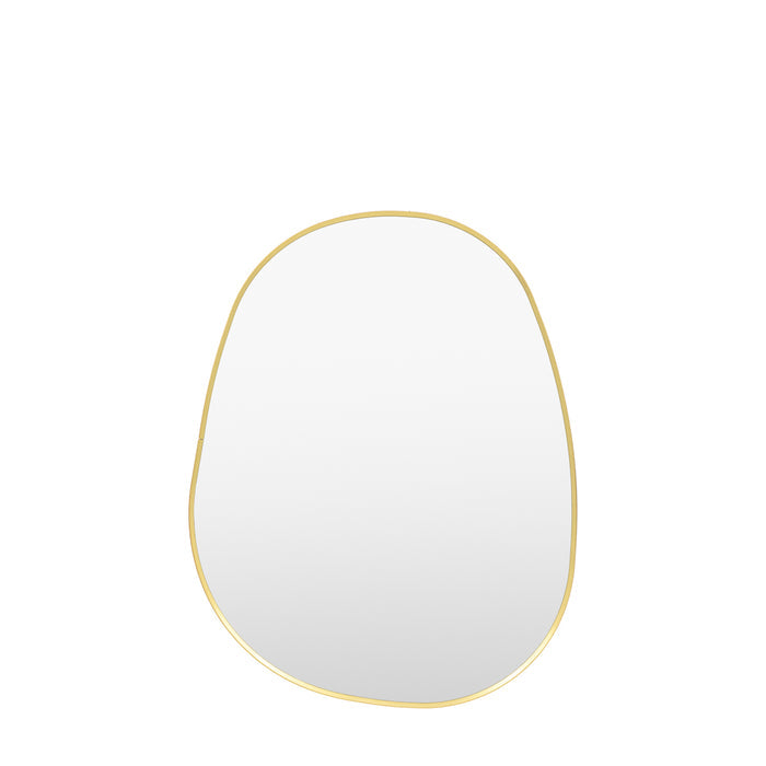 Holworth Pebble Mirror Gold Small
