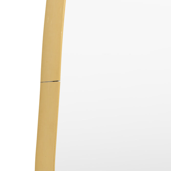 Holworth Pebble Mirror Gold Small